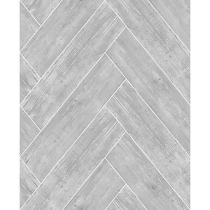 Image of Superfresco Easy Herringbone Wood Dark Grey Decorative Wallpaper - 10m