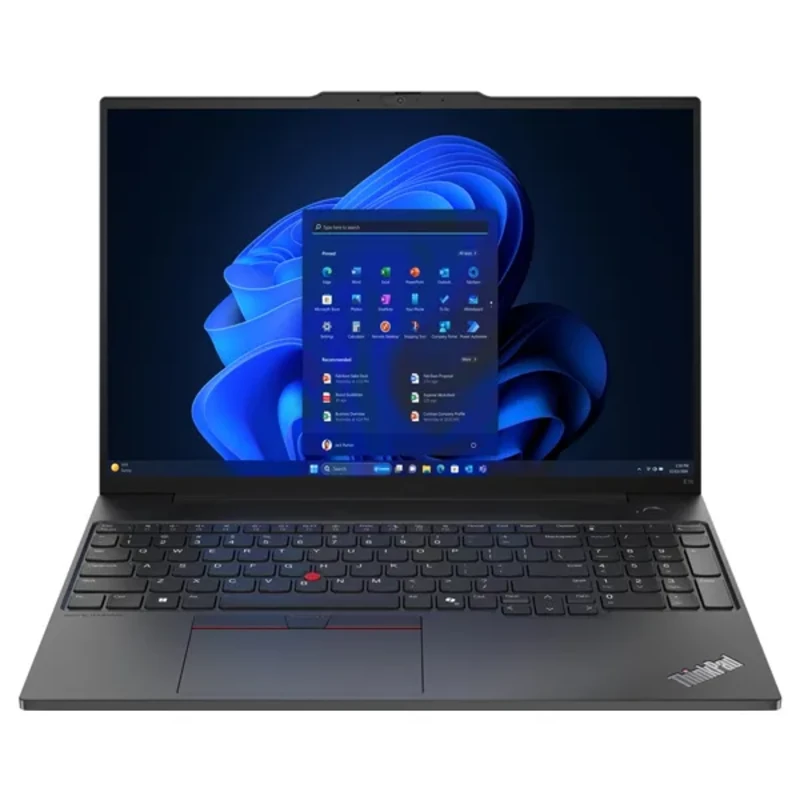 Image of Lenovo ThinkPad E16 Gen 2 Laptop, Intel Core Ultra 7 155H, 16GB DDR5, 512GB SSD, 16" WUXGA IPS, Intel Arc, Windows 11 Pro 21MA002TUK