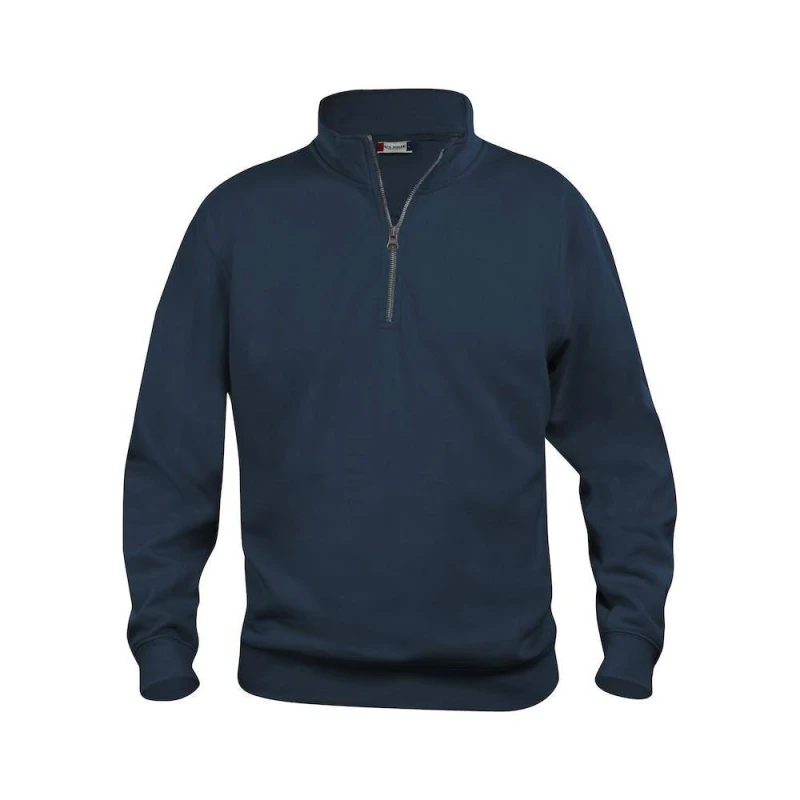 Image of Clique Womens Basic Half Zip Sweatshirt in Dark Navy Size: XS Dark Navy Female XS