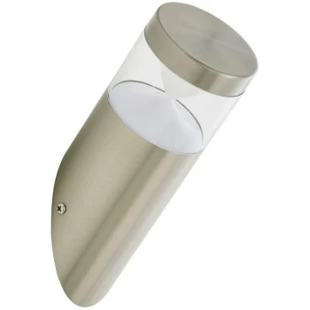 Image of LED Angled Wall Light 4W POLLUX 3000K Warm White Stainless steel Exterior - Zinc
