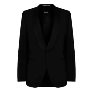 Image of Boss Single Breasted Suit Jacket - Black