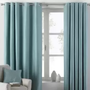 Image of Atlantic Duck Egg Eyelet Curtains Blue