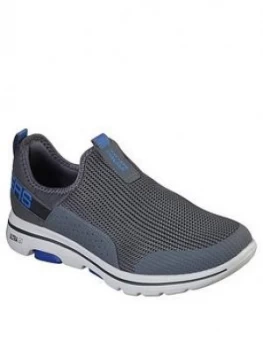 Image of Skechers Gowalk 5 Slip On Shoe With Tab - Charcoal