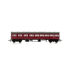 Image of Hornby BR Collett 57' Bow Ended E131 W6237W Nine Compartment Composite (Left Hand) Era 4 Model Train