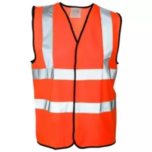 Image of Absolute Apparel Mens Hi Vis Waistcoat (M) (Orange) - Orange