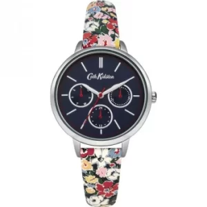 Image of Ladies Cath Kidston Mews Ditsy Navy Strap Multifunction Watch