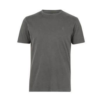 Image of AllSaints Ossage Short Sleeve Crew - HAZE GREEN