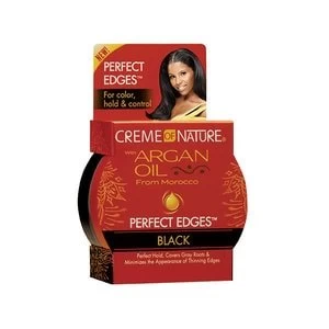 Image of Creme of Nature Argan Oil Perfect Edges Black 63.7g