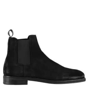 Image of AllSaints Suede Harley Chelsea Boot - Black