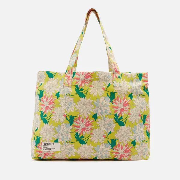 Image of Ted Baker Kathyy Floral-Print Canvas Tote Bag female 269686