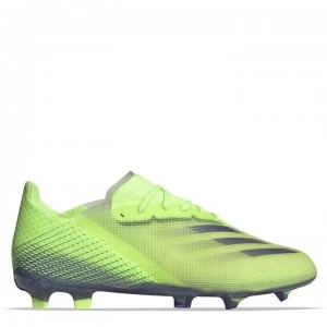 Image of adidas X Ghosted.1 Childrens FG Football Boots - SignGreen/Ink