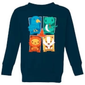 Image of Harry Potter Kids Hogwarts Houses Kids Sweatshirt - Navy - 11-12 Years