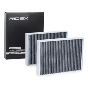 Image of RIDEX Pollen filter 424I0290 Filter, interior air,Cabin filter MERCEDES-BENZ,SSANGYONG,S-Klasse Limousine (W221),S-Klasse Limousine (W222, V222, X222)