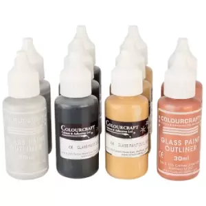 Image of Colourcraft Glass Paint Outliner Set of 10
