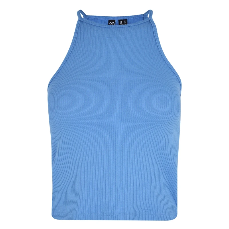 Image of Pieces Pieces Str Strap Top Tank Tops 10 (S) Blue 68871019350
