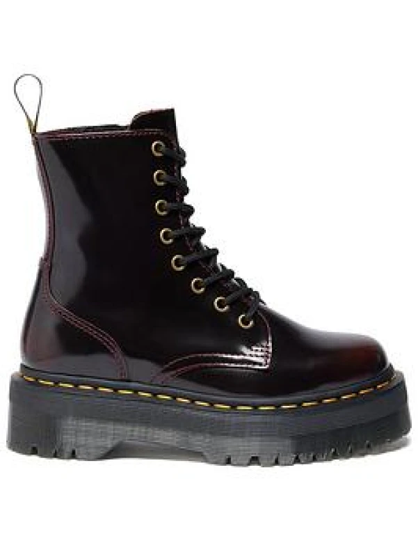 Image of Dr. Martens Jadon Arcadia Leather Unisex Ankle Boots - Cherry Red - Size:UK 3