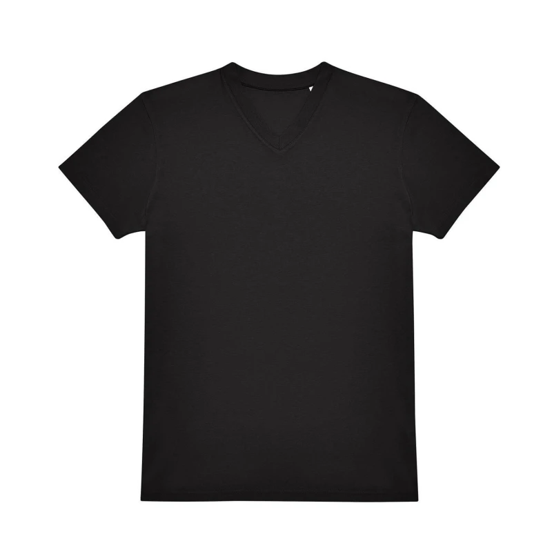 Image of B&C Mens Plain Navy T-Shirt in Black Size: XS Black Male XS