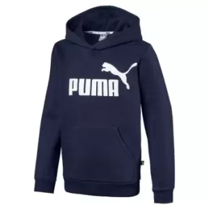 Image of Puma Logo Hoodie Juniors - Blue
