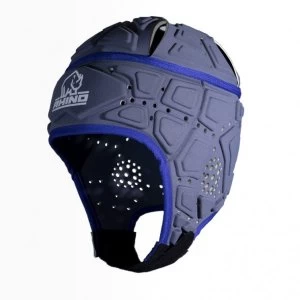 Image of Rhino Performance Head Guard Junior Charcoal/Blue - Medium
