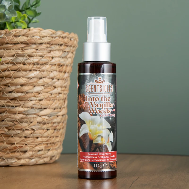 Image of 114ml Vanilla Woods Scentsicles Christmas Decoration Spray Mist