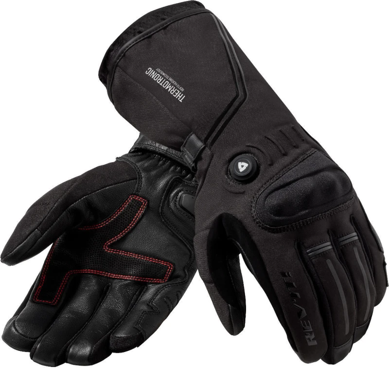 Image of REV'IT! Liberty H2O Black Heated Gloves Size 2XL