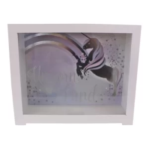 Image of Unicorn Design Wooden Money Box
