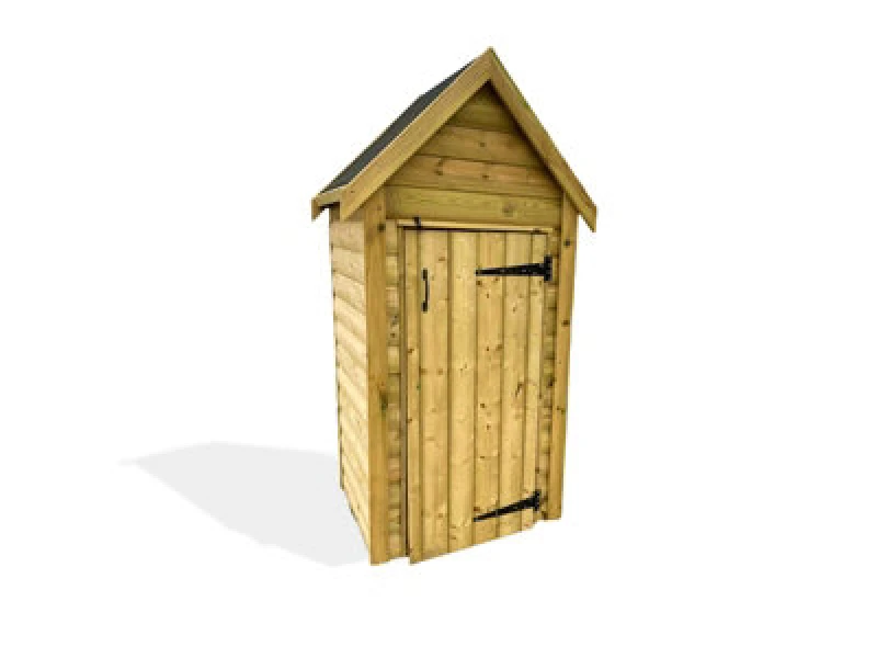 Image of Churnet Valley Garden Furniture Ltd Tall Garden Store Tool Shed - Timber - L80 X W183 X H80 Cm - Minimal Assembly Required