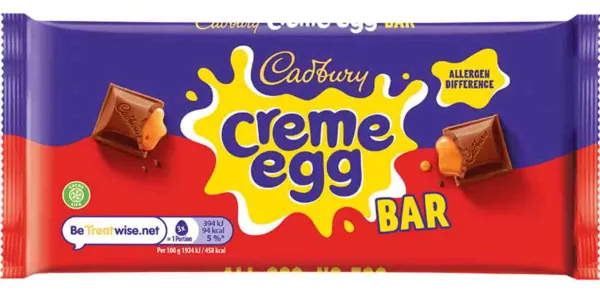 Image of Cadbury Gifts Direct Cadbury Creme Egg Chocolate Bar 123g 4303048
