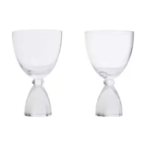 Image of Premier Housewares Thick Stem Gin Glass, Clear, Set of 2 - Clear