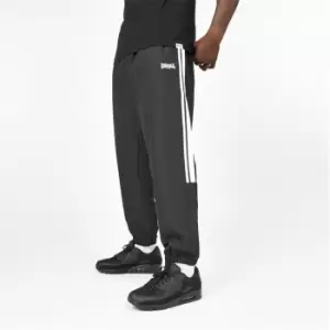 Image of Lonsdale 2 Stripe CH Woven Pants Mens - Black