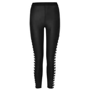 Image of USA Pro Mid Rise Leggings - Black Wet Look