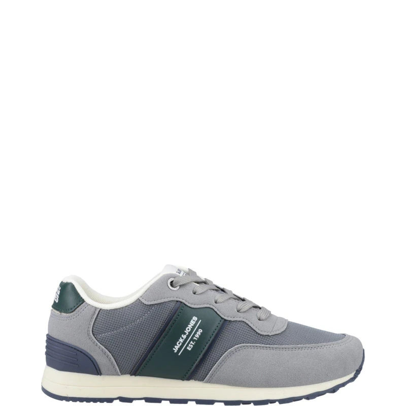 Image of Jack & Jones Jack & Jones Spirit Runner Trainers - Dark Grey, Size 9, Men Dark Grey W5Q20 Male 9