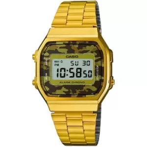 Image of Casio 'Classic' Gold and MultiColour PVD Gold plated Quartz Chronograph Watch