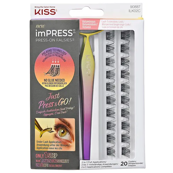 Image of Kiss imPRESS Falsies Press-on False Lash Kit - Voluminous