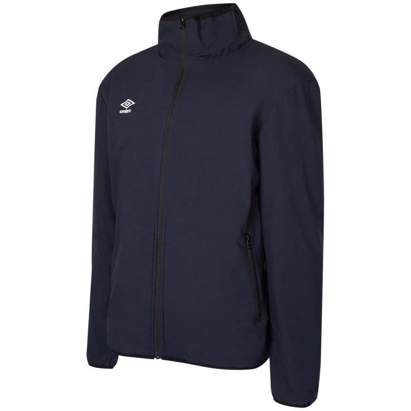Image of Umbro Umbro Men Club Essential Bonded Jacket in Dark Navy Size: Small Dark Navy S Male 5063107684660