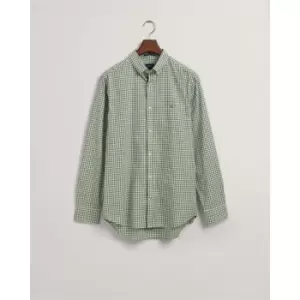 Image of Gant Long Sleeve Gingham Shirt - Green