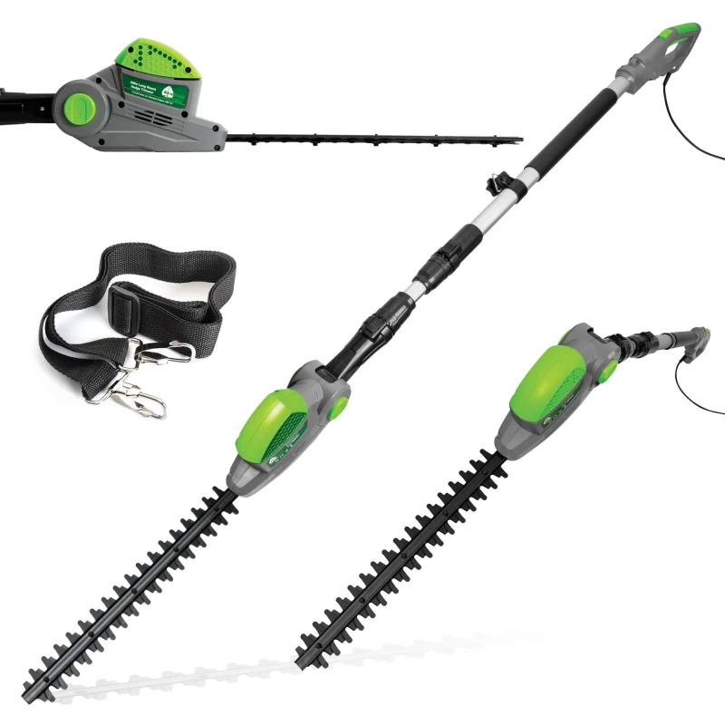 Image of GRACIOUS GARDENS Long Reach Hedge Trimmer Telescopic Extendable Electric Pole Saw Cutter Corded 550W - Gracious Gardens GGLRHT
