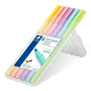 Image of Staedtler 362 C marker 6 pc(s) Bullet tip Lime, Mint, Peach, Pink,...
