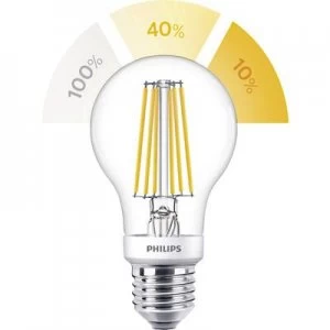 Image of Philips Lighting LED (monochrome) EEC A+ (A++ - E) E27 Arbitrary 7.5 W = 60 W Warm white (Ø x L) 60 mm x 112mm SceneSwitch , Filament