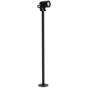 Image of Cornwall 64cm Outdoor Bollard Black Aluminium, Glass LED 5W 378Lm 3000K IP65 - Merano