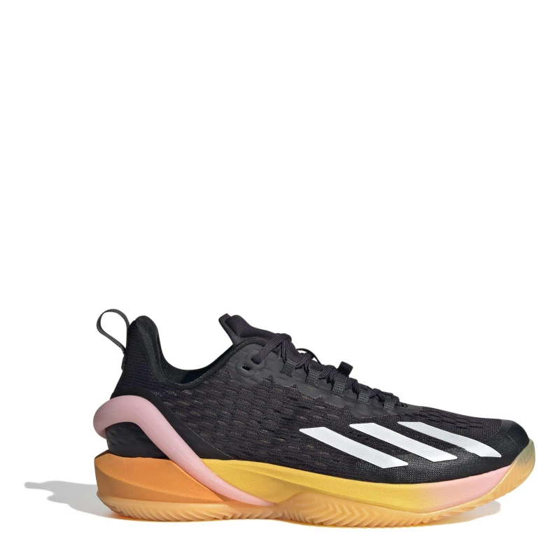 Image of adidas Adizero Cybersonic Clay Tennis Shoes Womens Blk/Met/Sprk female 4 (36.7)