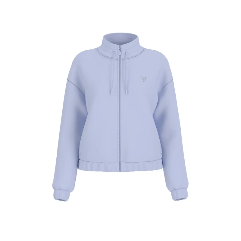 Image of Guess Womens zip-up sweatshirt Guess Cecilia Scuba Blanc Female L