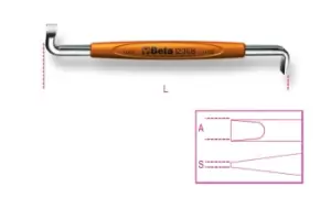 Image of Beta Tools 1236B Offset Flat/Slotted Screwdriver 1.2 x 8mm L: 150mm 012360204