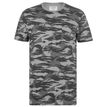 Image of Criminal Camo AOP T Shirt - Grey