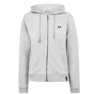 Image of True Religion Horseshoe Zip Hoodie - Grey Marl