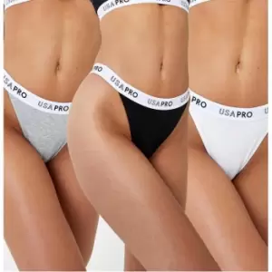 Image of USA Pro Branded Briefs 3 Pack - Multi