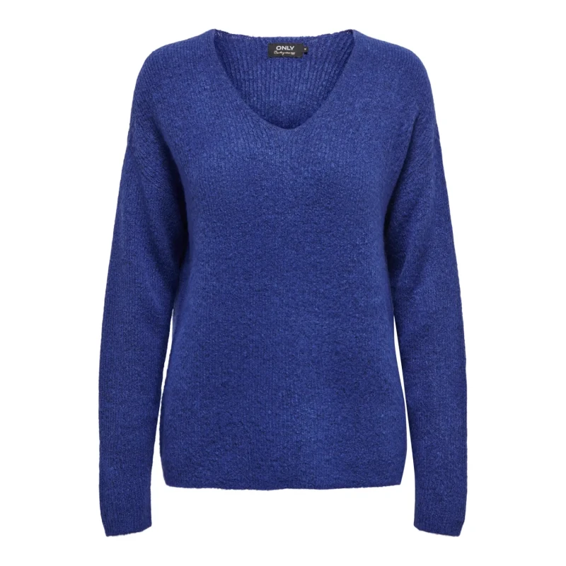 Image of Only Womens v-neck sweater Only Camilla Bleu Female M