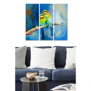 Image of MDF18370641 Multicolor Decorative MDF Painting (3 Pieces)