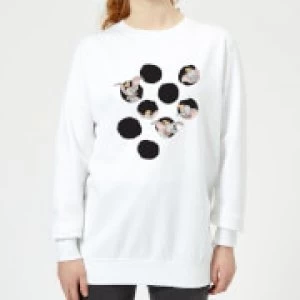 Image of Dumbo Peekaboo Womens Sweatshirt - White - L