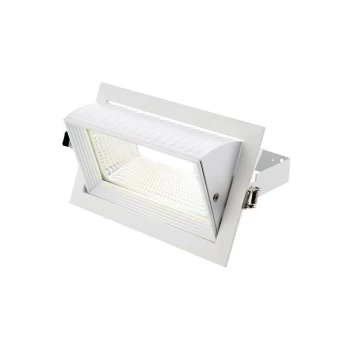 Image of Saxby Axial - Integrated LED Recessed Light Matt White, Glass